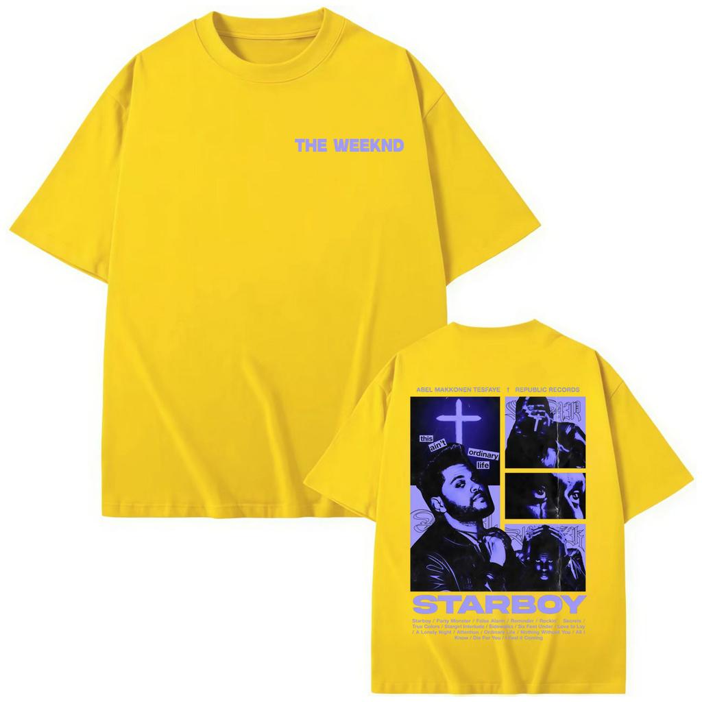 Rapper The Weeknd Album Merch T-shirt Men Women Hip Hop Vintage Short Sleeve T-shirts Summer Fashion Oversized T Shirts