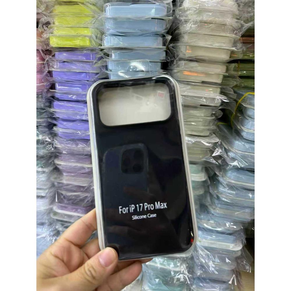 Ins Candy Color Official Case For IPhone 17 Pro Max Air 16 15 14 Plus 13 12 Original Soft Liquid Silicone Wireless Charging Anti-Drop Protect Cover