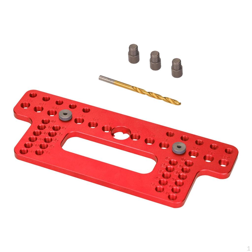 Cabinet Hardware Jig Woodworking Wood Door Handle Locator Puncher Hole Pitch Punch