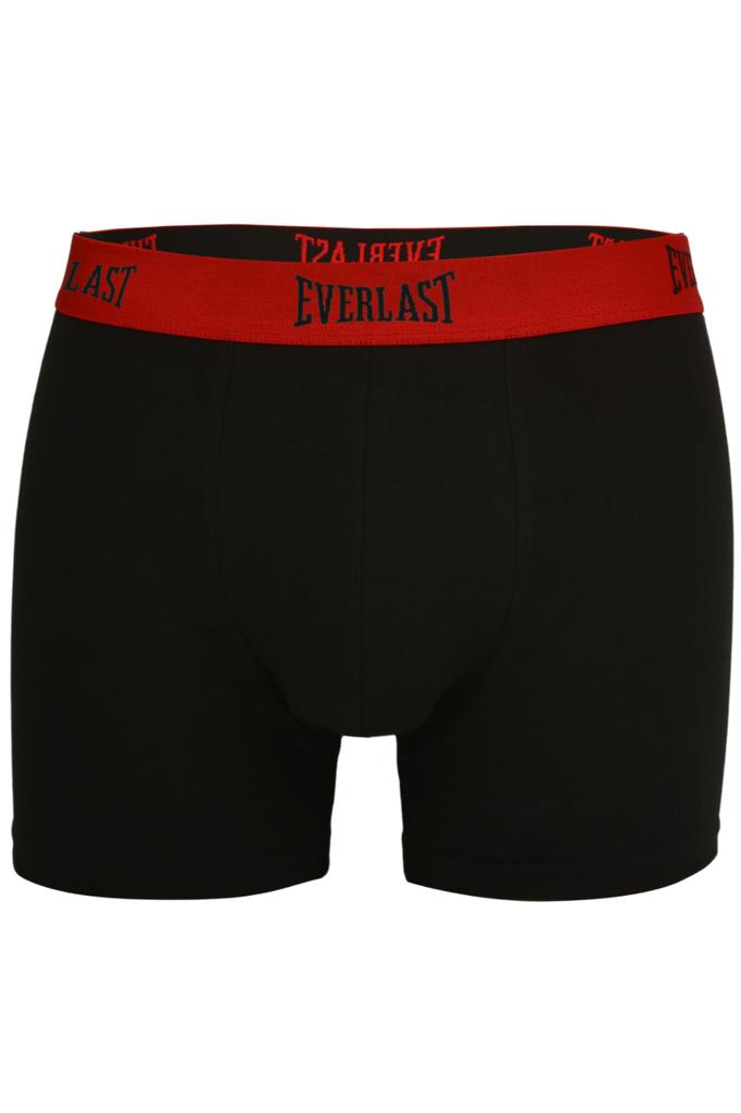 EVERLAST Men's Boxer Shorts Cotton Logo Black Set of 4