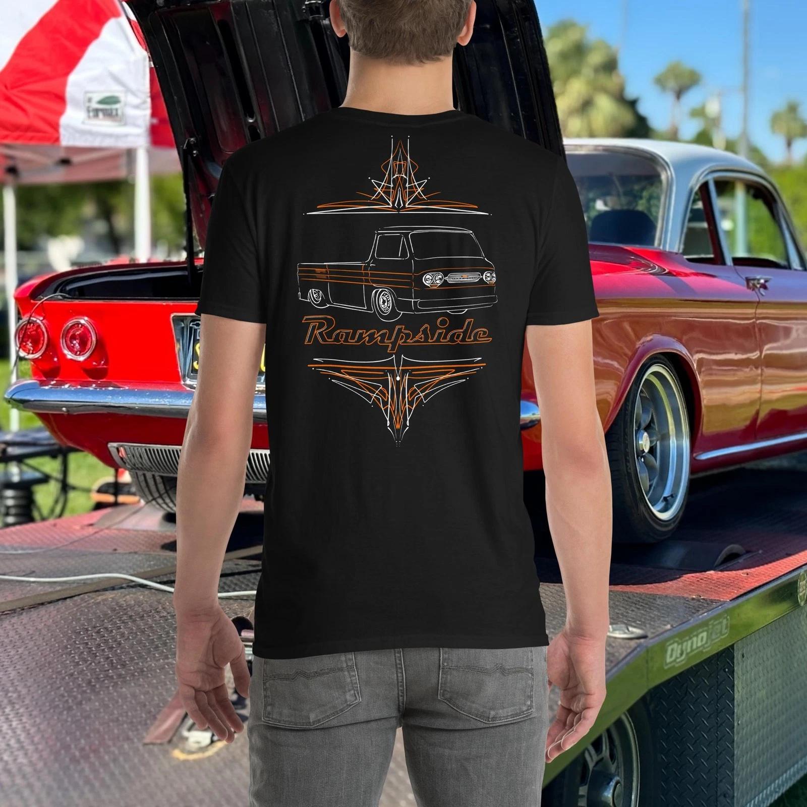 2 sided Orange Corvair FC Rampside Short-Sleeve T-Shirt 2XL