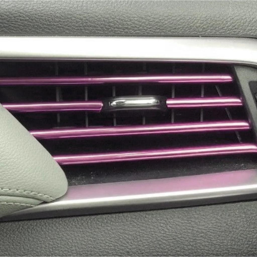 Car Air Conditioner Outlet Decorative U Shape Auto Air Vent Grilles Moulding Trim Decor Strips Car Door Edge Corner Protector