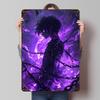 Chained Anime Warrior Tinplate Poster Customized Wall Art Vintage Metal Signs Retro Tin Plaque for Mancave Decoration Gaming