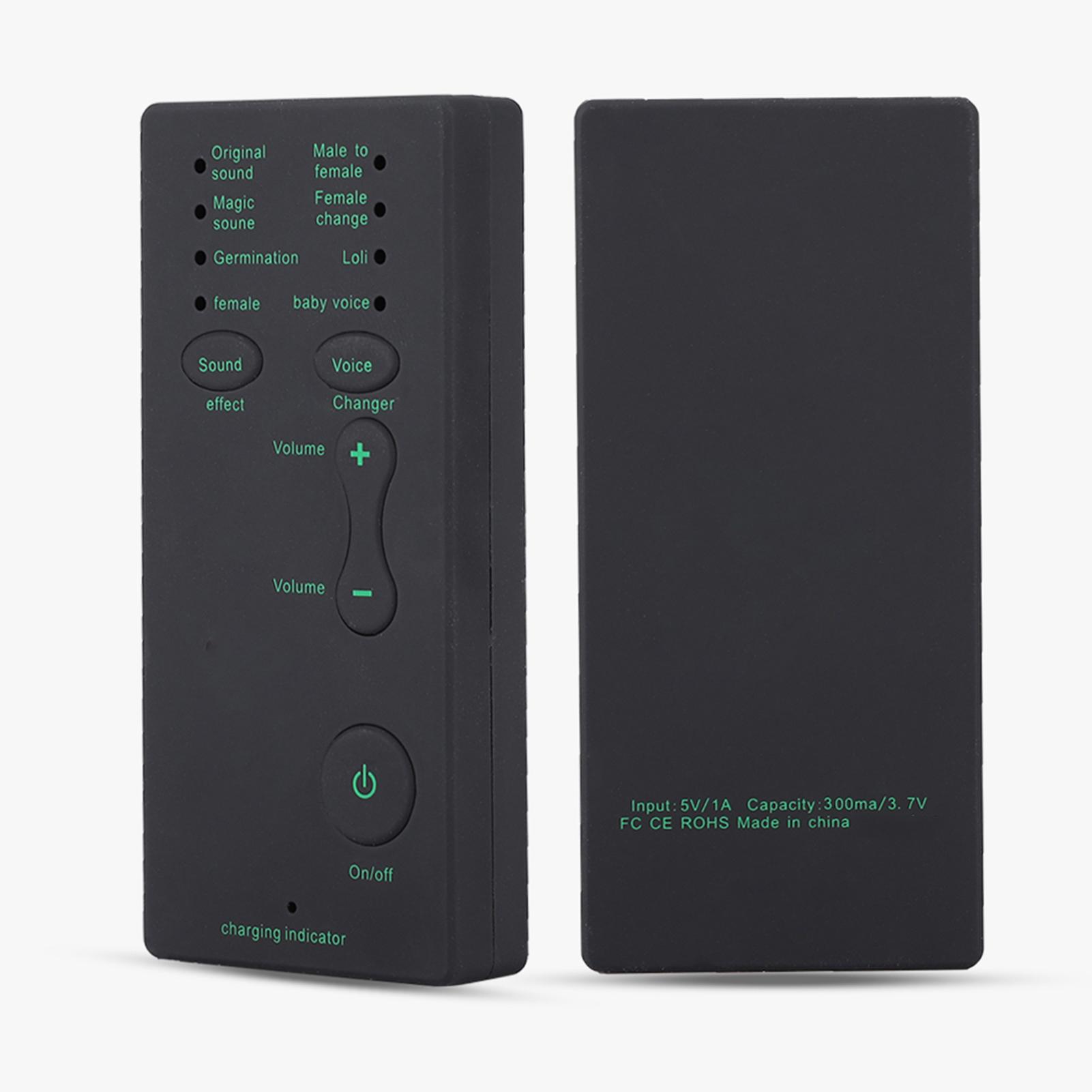 

300 мАч 3,7 В Звуковая карта для прямой трансляции с мобильного телефона Внешний USB Изменитель голоса