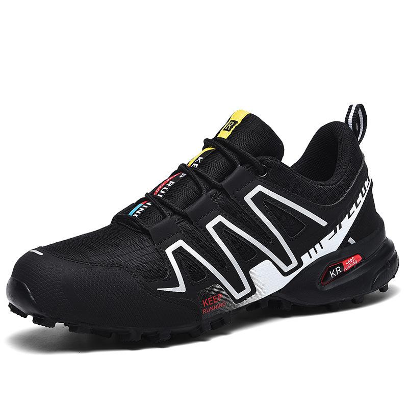 Large size independent station men's shoes hiking shoes outdoor sports shoes non-slip and wear-resistant hiking off-road hiking running shoes