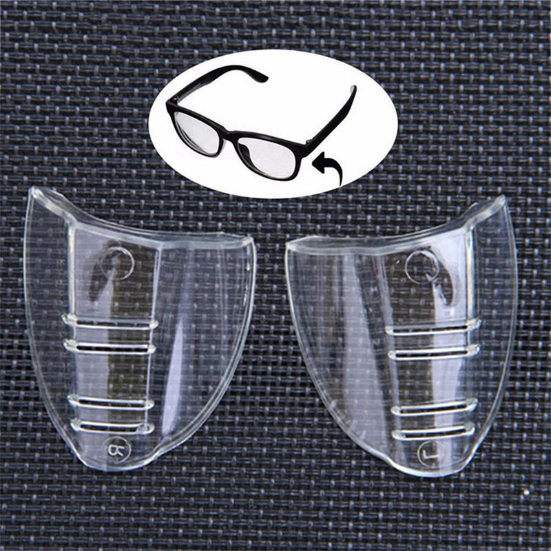 1Pair Eye Flexible Clear Shields Side Safety Goggles Glasses Protection Universal Anti Fog For Women Men Fashion New