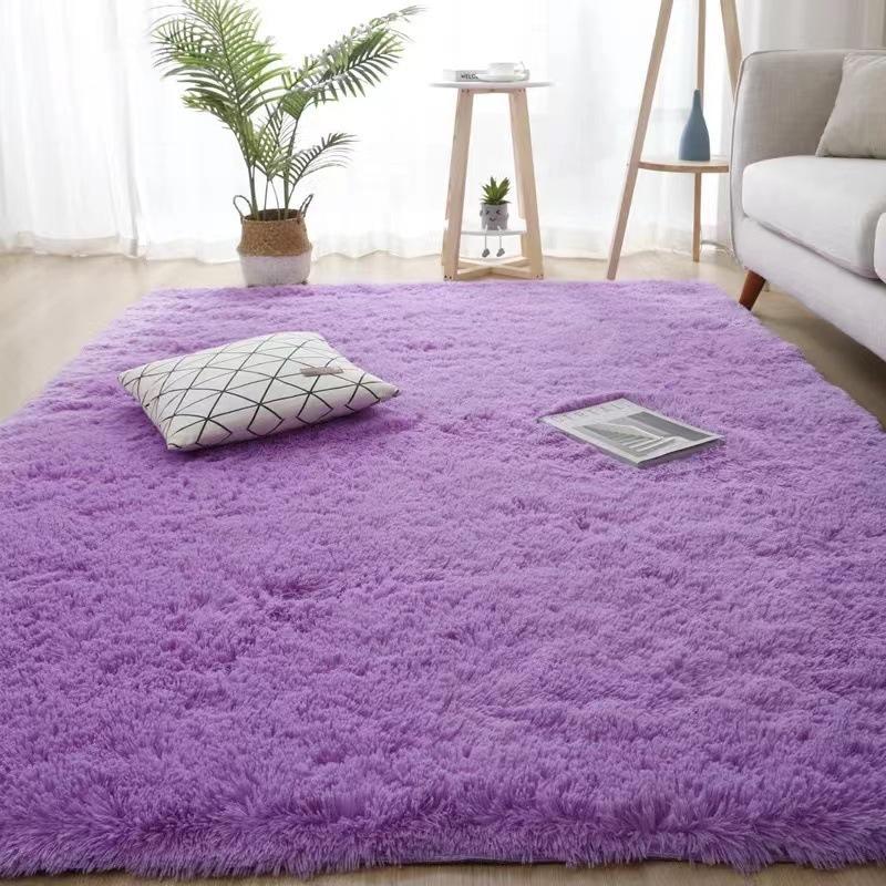 Tie-Dye Plush Carpet Living Room Room Decoration Carpet Soft Fluffy Children's Room Baby Crawling Mat Large Area Carpet