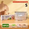 10Pcs Slide Fastener Aluminum Foil Food Bag Leakproof Freezer Safe Kitchen Fresh Bag Sealed Fresh-Keeping Home Use Durable Bag