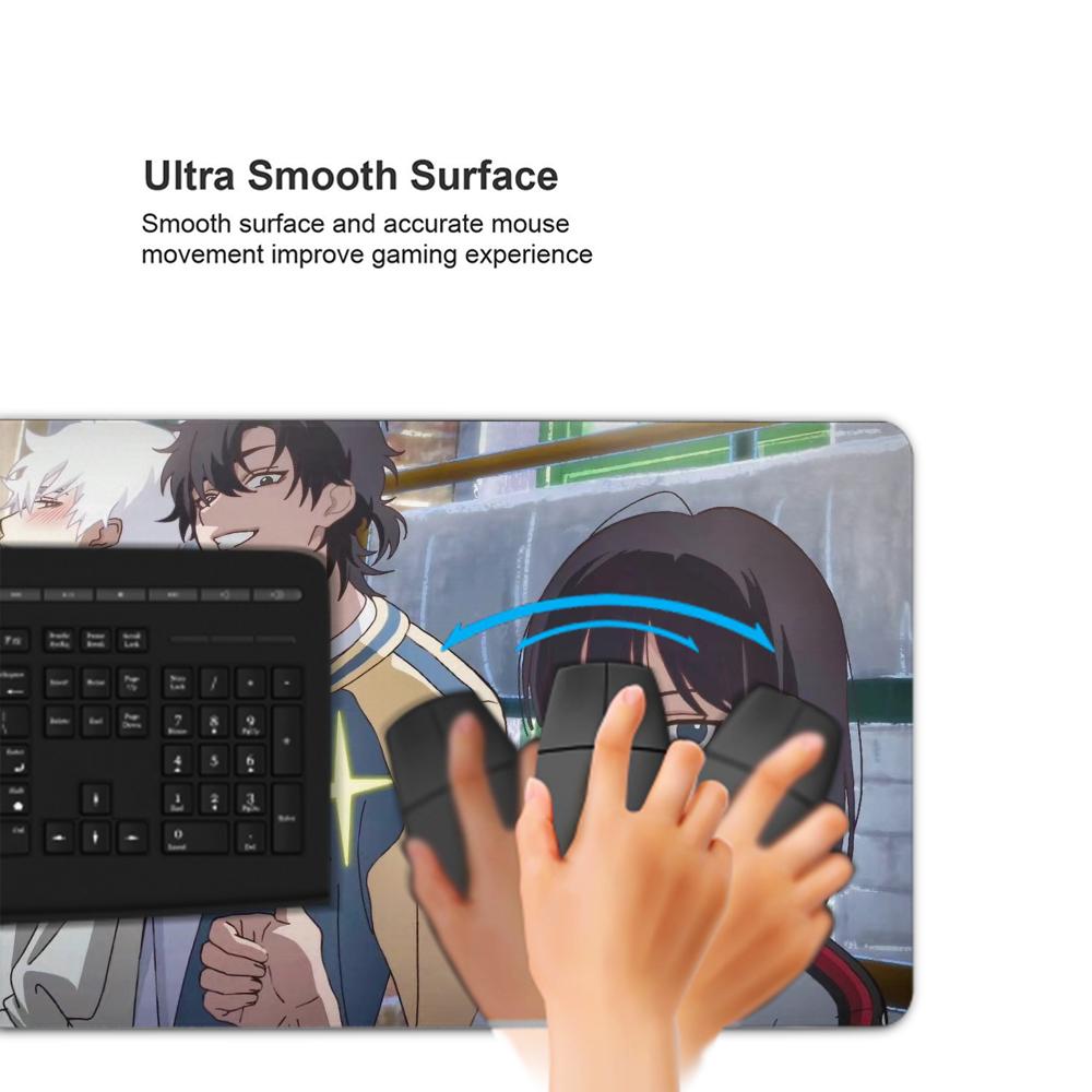 Link Click Mouse Pad 500X1000 mm Large Gaming Mousepad Gamer XL Rubber Otaku Keyboard Pad Laptop Desk Mat