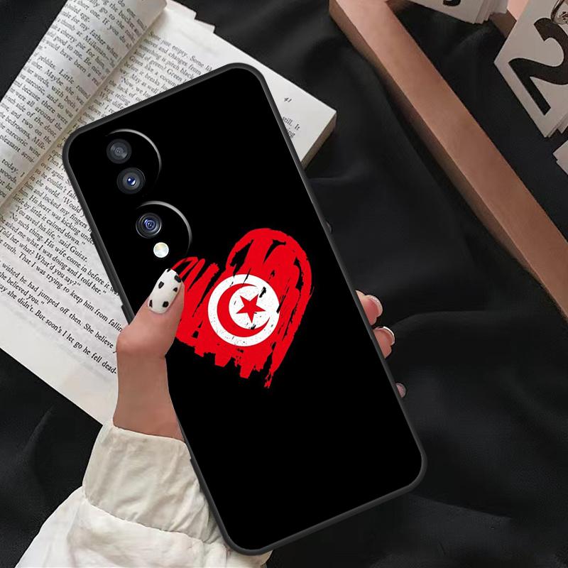 Tunisian Passport Flag For Honor Magic 5 Lite 90 70 50 10 Lite 8X 9X Case For Honor X8 X9 X7 X8a X9a X7a X6a Cover