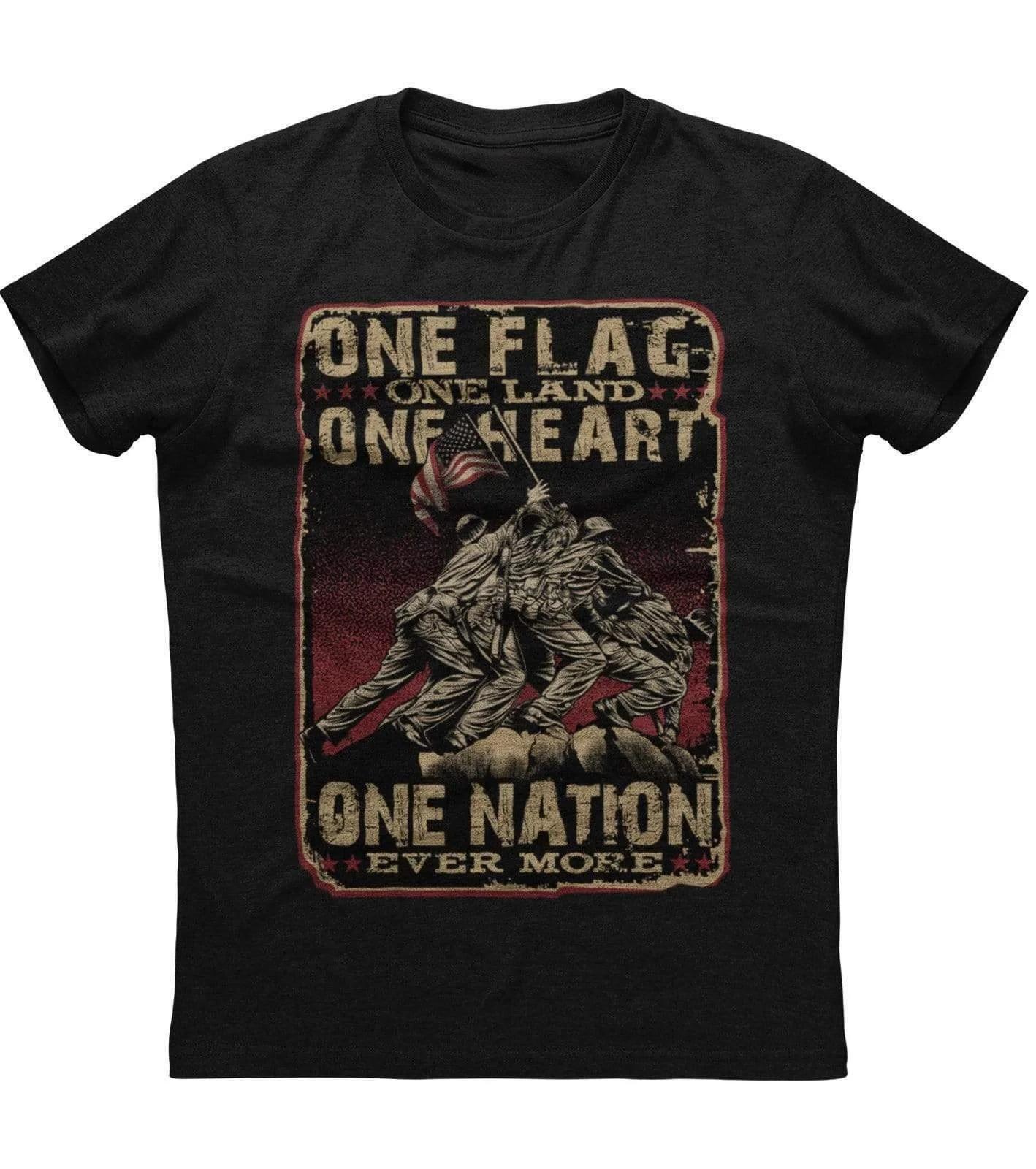 Raising The Flag At Iwo Jima T-Shirt 100% Cotton O-Neck Short Sleeve Casual Mens T-shirt 4XL