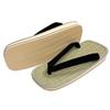 Edoten Geta Sponge Igusa Made in Black Size 4L Sandals, Sole, Tatami, Japan, Straps, (30cm)