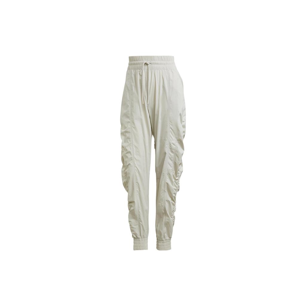 Adidas X Stella McCartney Co-Branded Logo Print Drawstring Joggers Women Bottoms Silver-Gray GQ1213