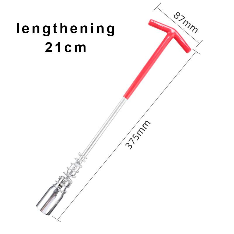 16mm/21mm Zündkerzen-Entfernungswerkzeug Schraubenschlüssel 360 Grad Drehung Zündkerzen-Steckschlüssel Auto-Reparaturwerkzeug T-Griff