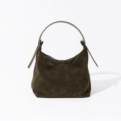 Neue Kissentasche aus mattiertem Rindsleder, Nischen-Retro-Handtasche in Volltonfarbe, sanfter Stil, echtes Leder, Tasche für Frauen