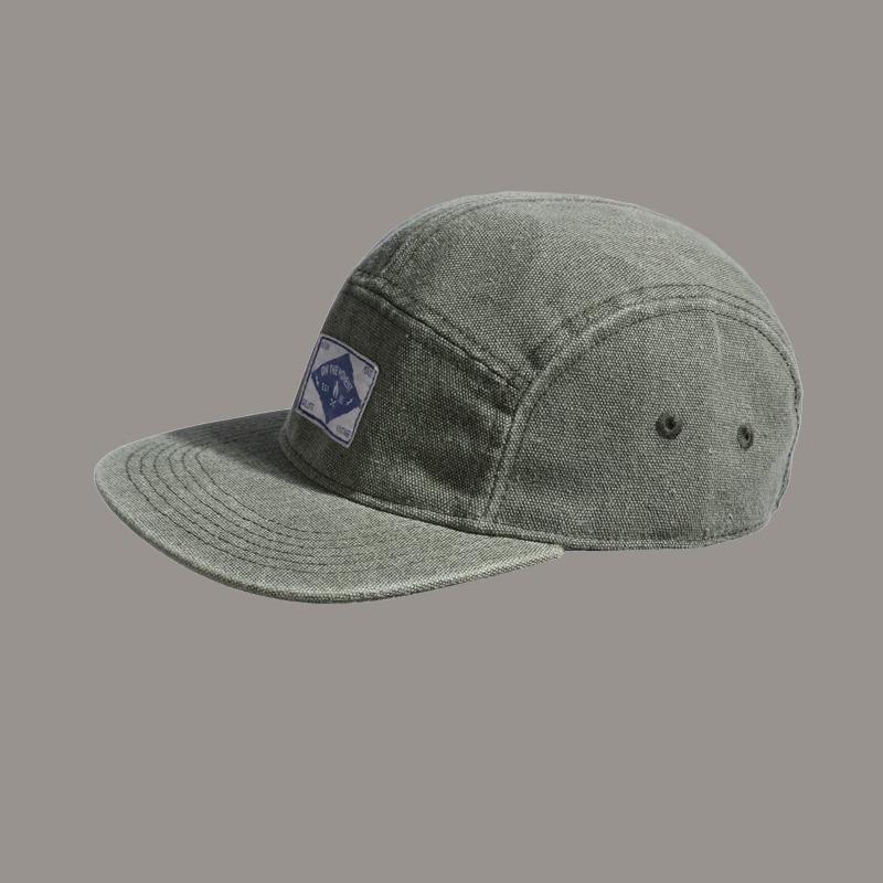 

Винтажная пятипанельная кепка Mountain 22SS: Американская тяжеловесная выстиранная бейсболка в японском стиле с мягким верхом и плоским козырьком типа «утиный клюв» Adjustable (55-58cm)