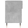 Shoe Bench Concrete Grey 102x35x55 cm Wood Based Panel