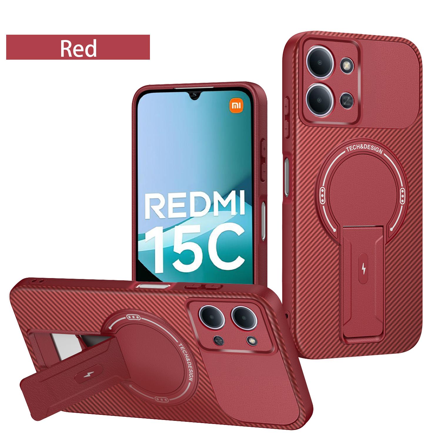 

Чехол для Redmi 15C Чехол для телефона Xiaomi Redmi 15C 5G Чехол-обложка для Xiaomi Redmi 15C Защитный чехол для Redmi 15c Магнитный держатель Защита задней крышки Redmi 15C 5G (171mm)