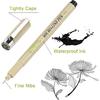 Micro Fineliner Drawing Art Pens, Black Art Pens for Drawing, 12 Size Waterproof Pen for Artists Sketching, Illustration, Watercolor, Calligraphy,