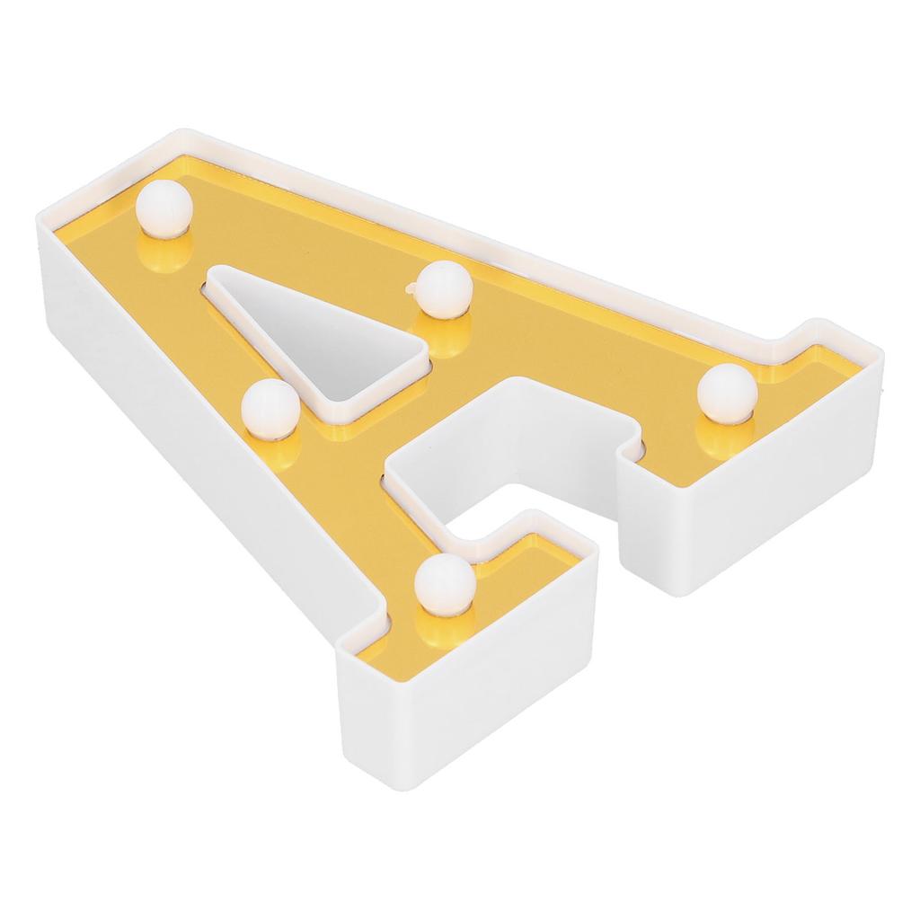 LED Decorative Light AShape English Alphabet Letter Lamp for Home Bar Decoration Warm White