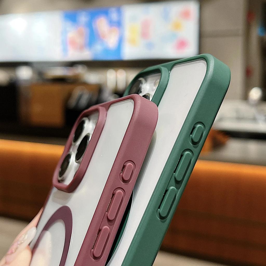Slim Fit Magnetic Case for For Iphone 17 16 15 14 Plus 13 12 11 Pro Max Case For Magsafe Transprent Case Shockproof Protective Cover