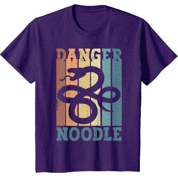 Snake Danger Noodle Retro T-Shirt