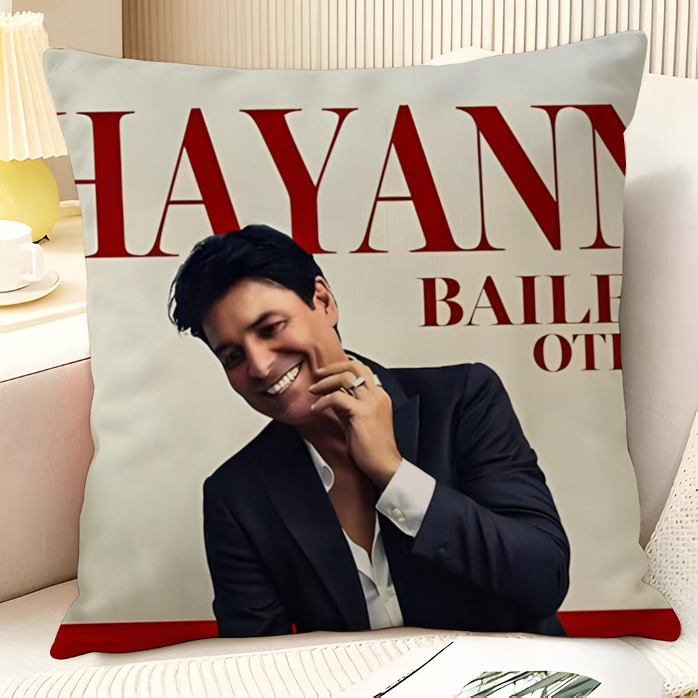 Latin Pop Music C-Chayanne 1 Pillow Case Natural Linen Organic Fabric Double-Sided Printing Sofa Home Decor Gift Pillow Case