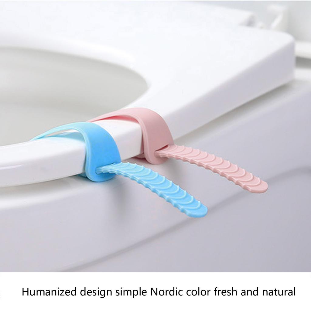Universal Toilet Bowl for Seat Silicone Raise Lifter Avoid Touching Toilet for Seat Pad Handle Clean & Convenient Non-st