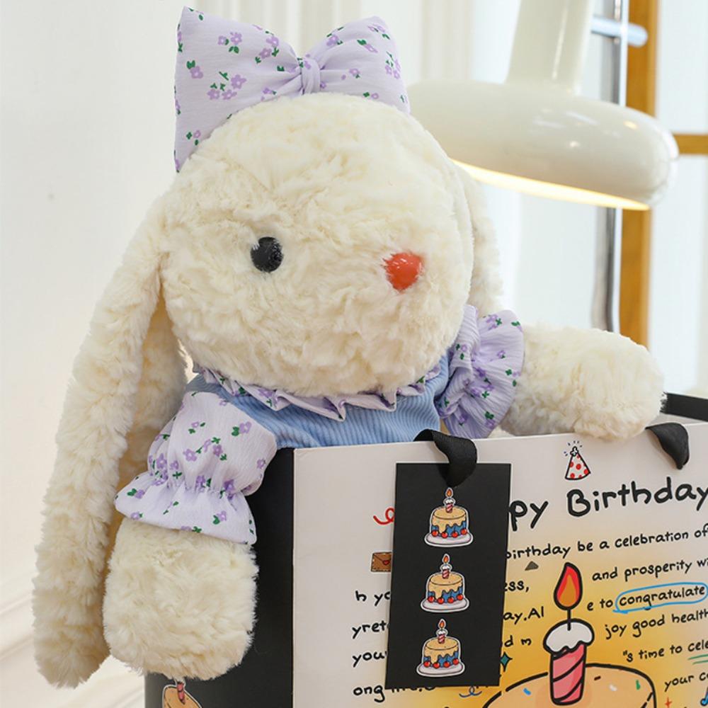 Cartoon Animal Animal Dressed Bunny Doll Colorful Dress Rabbit Soft Doll  Kids Boy Girl