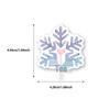 52pcs Christmas Snowflake Window & Notebook Decorative Stickers, PVC Waterproof