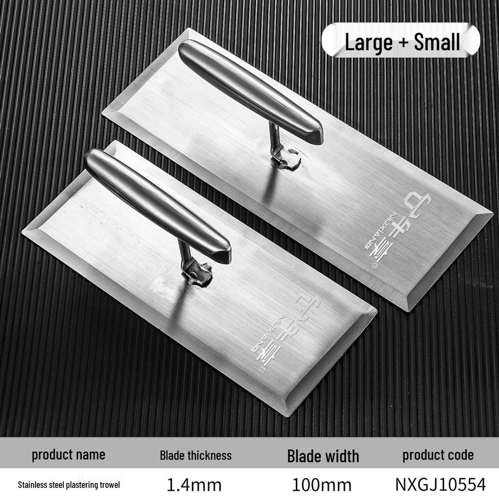 Stainless Steel Plastering Trowel and Putty Scraper Tool for Masonry and Wall Finishing