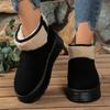 Women's Winter Plush Warm Snow Boots Outdoor Thick Sole Non Slip Cotton Padded Shoes Woman Fashion Faux Fur Platform Ankle Boots