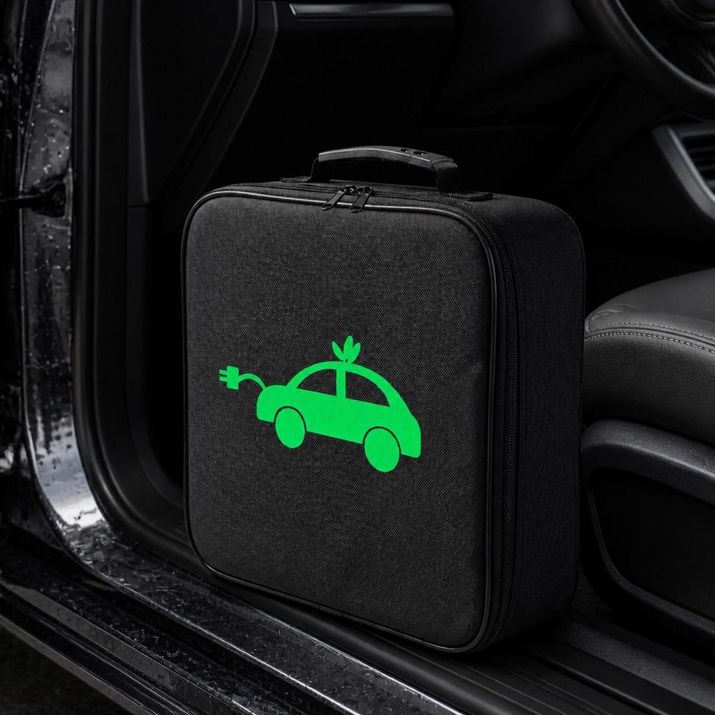 Space-Saving EV Charging Cable Storage Bag Heavy Duty Electric Vehicle