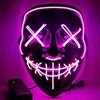 Lví LED světelná maska Halloween festival cosplay 22X17CM - Růžová (Bez baterie)