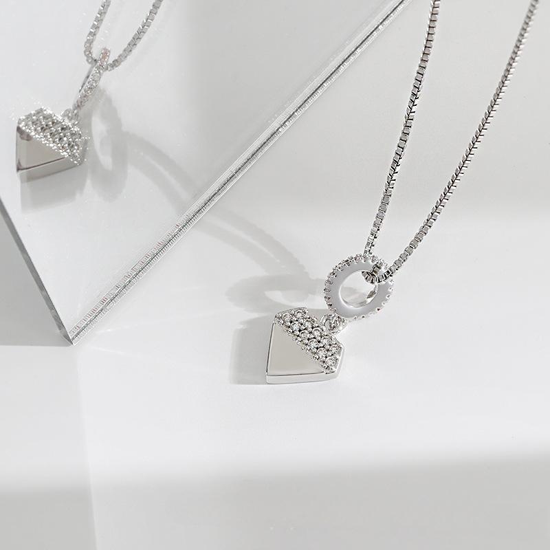 Original Design Wearing Pendant Necklace Triangle Advanced Design Sense Minimalist Category