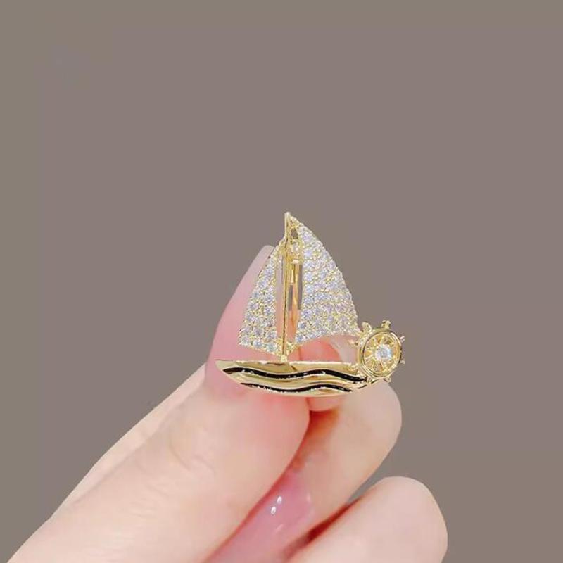 

Значки високого класу для чоловіків і жінок, делікатна брошка «Маленький вітрильник», застібка проти ковзання, аксесуари для одягу, подарунки