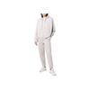 Adidas Originals Trefoil Solid Color Logo Embroidery Joggers With Elastic Waist And Cuffs Unisex Bottoms White HD4818