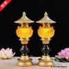 Lotus Buddha Lamp, Ever-burning Lamp, Seven-colored Offering Lamp, Glazed Lamp, Buddha Altar, Year of the Horse Buddha Lamp
