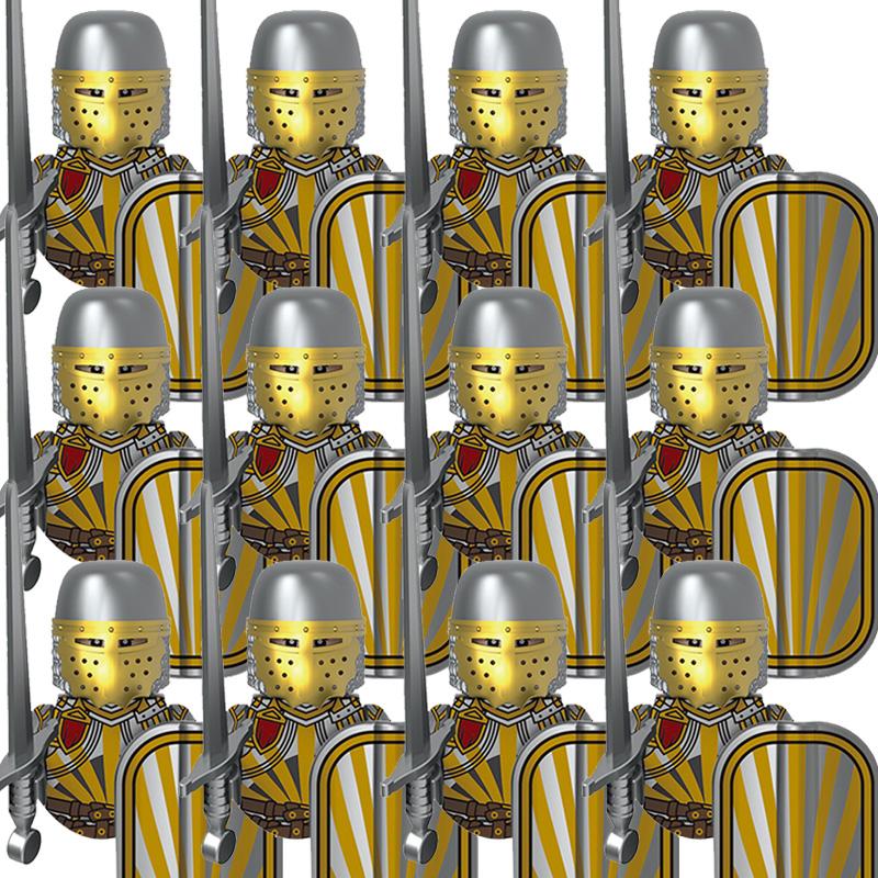 Kids Toys Medieval Military Figures Imperial Forbidden Army Knight Legion Ancient Soldier Suits Building Blocks Model Gifts