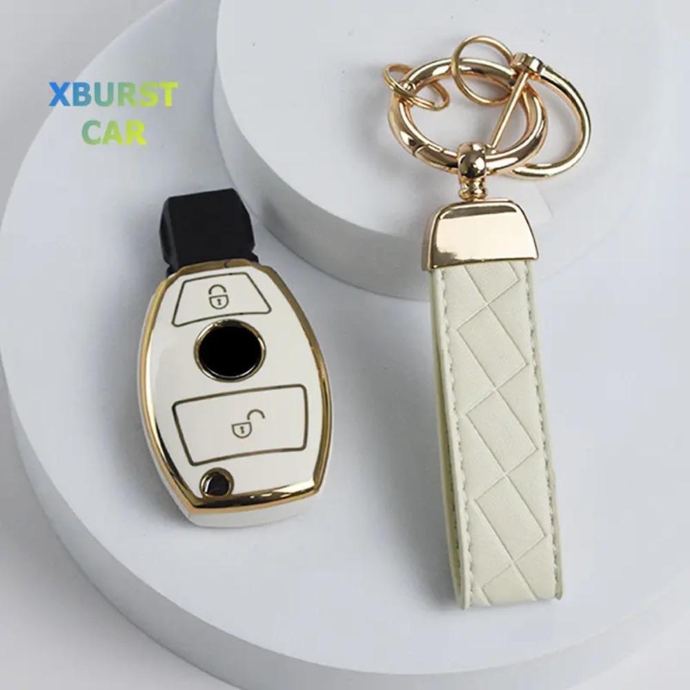 Car Key Case Cover Key Bag Accessories for Mercedes Benz A B C S Class AMG GLA CLA GLC W176 W221 W204 W205 Shell Fob Keychain