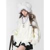 Black Vintage Zipper Women Knitted Cardigan Harajuku V Neck Oversized Korean Fashion Sweater Autumn