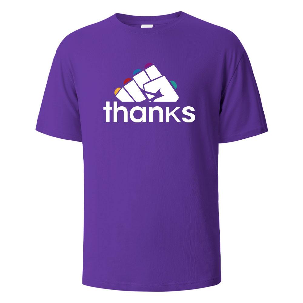 Thanks Funny Graphic Printing TShirts Comfortable Summer Pure Cotton Tops For Men Women My Body My Choice Basic Men Clothing