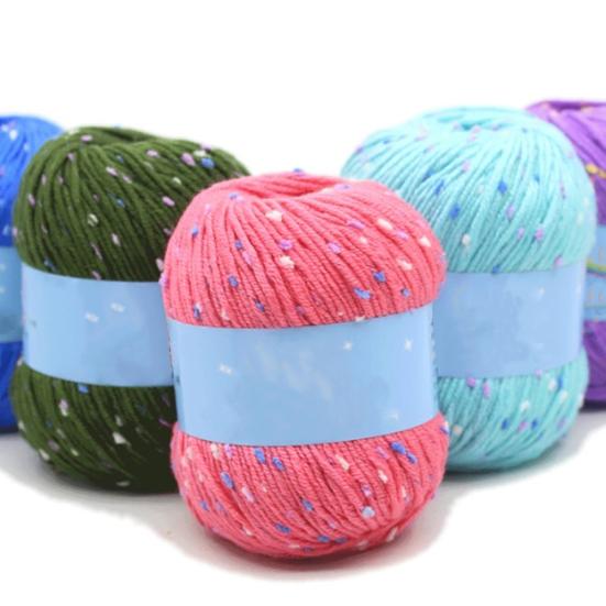 50g Punti Maglia Cucito Filo Sciarpa Maglione Cappello Uncinetto Artigianato Fai da Te Filato di Lana