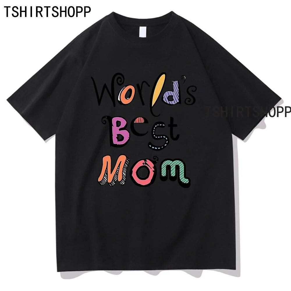 Mother's Day Tshirt Kawaii Clothing High Quality Cotton Tops Women TShirts Summer Short Sleeve T Shirt  Vintage Harajuku Clothes Unisex