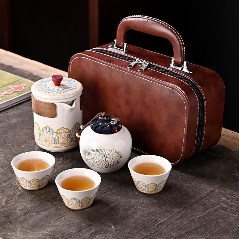 

Portable Ceramic Travel Tea Set