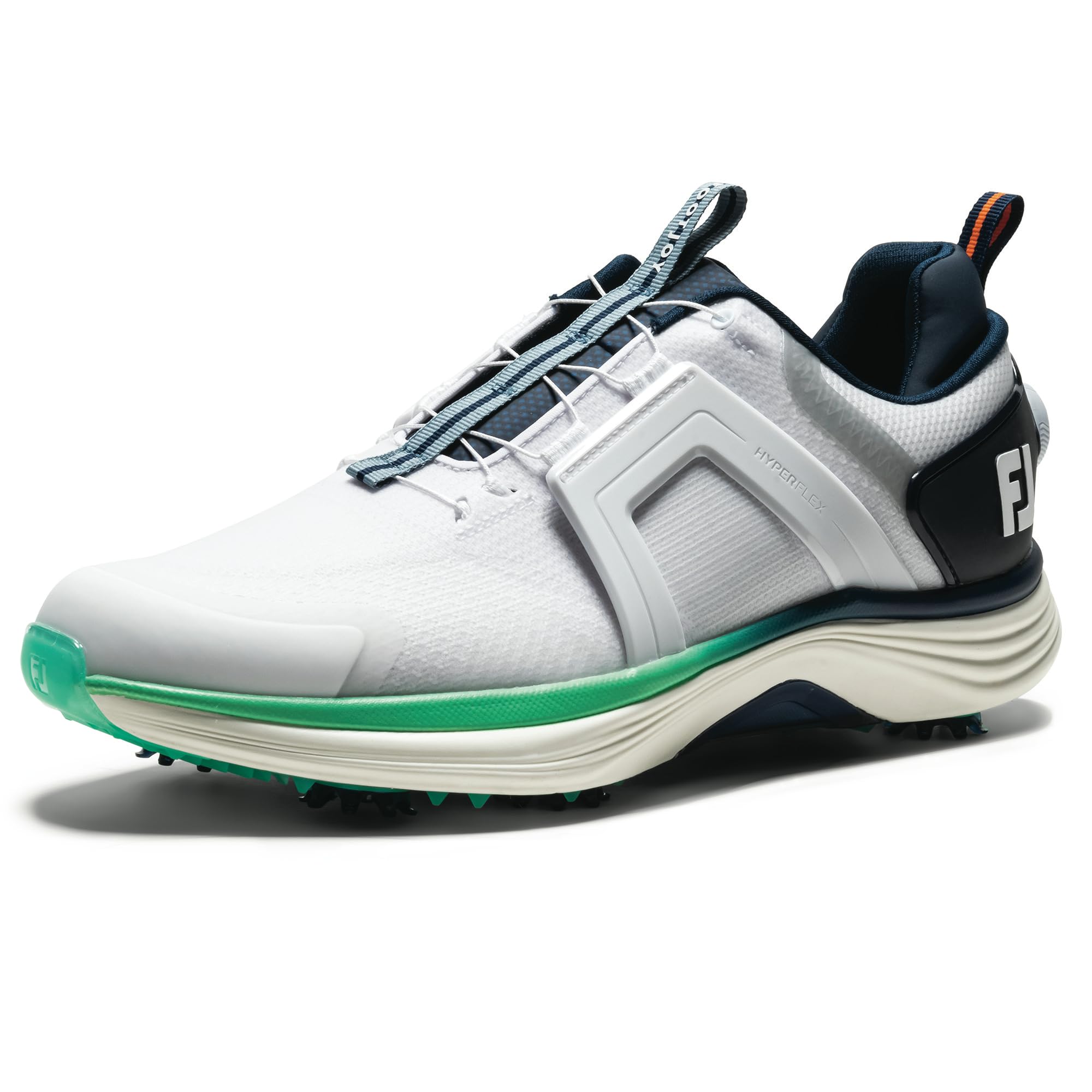 

FootJoy Hyperflex Boa Golf Shoes, Men s, Size 28.0cm, 3E, White/Navy, 55493J