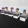 5pcs Transparent Acrylic Column Display Stand 3D Square for Dessert Cake Merchandise Cosmetics Jewelry Bases Decor Accessories