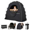 SlumberPod Original Blackout Sleep Travel Essentials for Babies and Mini Crib and Pack N Play Sleep Pod with Monitor and Fan Light Black Tent,
