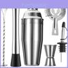 Cocktail Bar Tool Set With Stainless Steel Shaker For Home Entertaining
