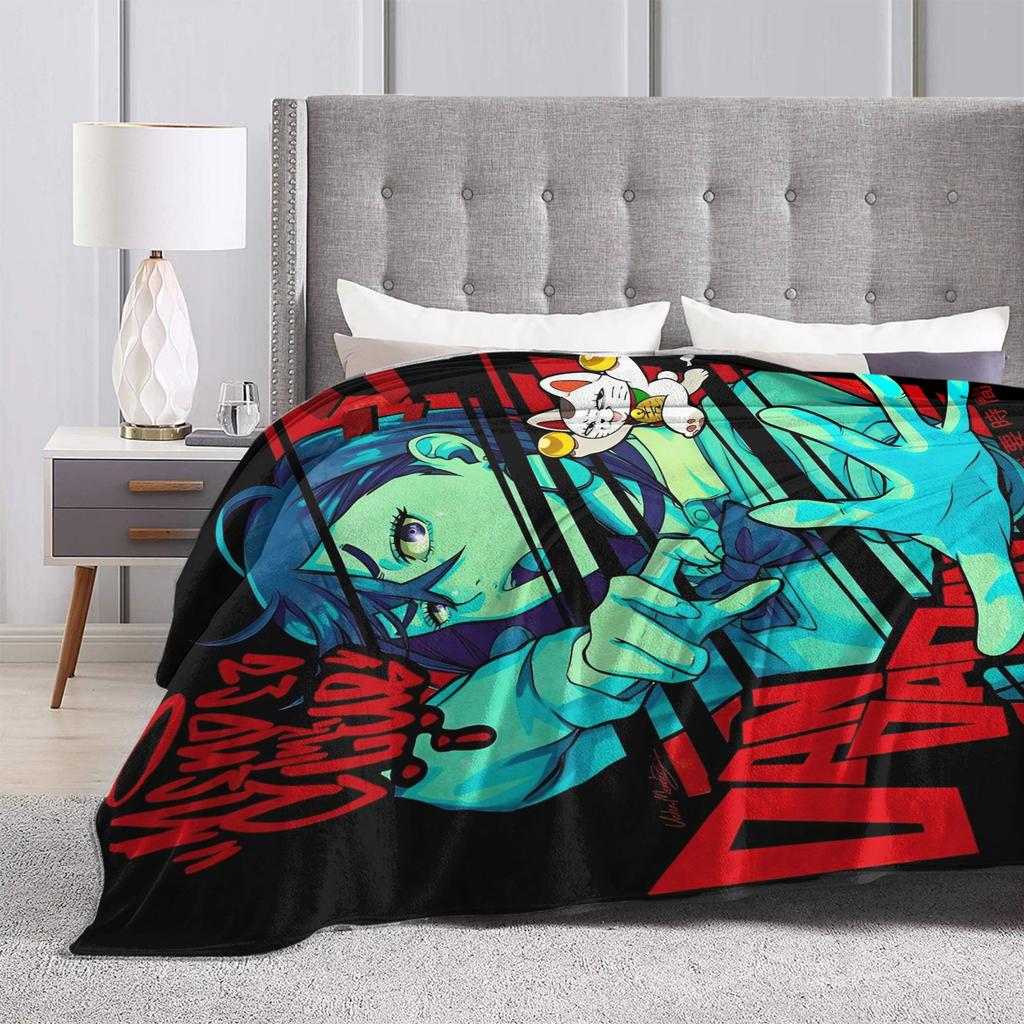 MOMO Dandadan Super Warm Blanket  Decorative Plush Throw Blanket Aesthetic Outdoor Flannel Bedspread Sofa Bed Cover